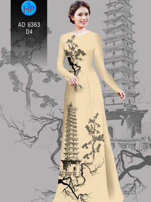 Vải áo dài tháp chùa kiểu mới AD 6363 36 1580445239 932 Vai ao dai thap chua kieu moi AD 6363