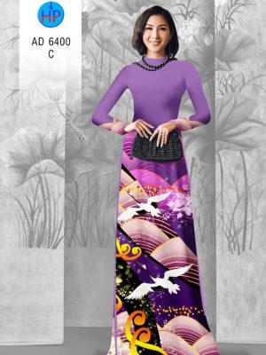 Vải áo dài Hạc thiết kế 2020 AD 6400 21 1580445933 407 Vai ao dai Hac thiet ke 2020 AD 6400
