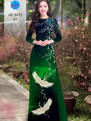 Vải áo dài chim hạc thiết kế 2020 AD 6412 21 1580446661 207 Vai ao dai chim hac thiet ke 2020 AD 6412
