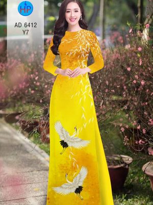 Vải áo dài chim hạc thiết kế 2020 AD 6412 25 1580446662 396 Vai ao dai chim hac thiet ke 2020 AD 6412