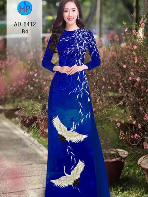 Vải áo dài chim hạc thiết kế 2020 AD 6412 24 1580446662 995 Vai ao dai chim hac thiet ke 2020 AD 6412