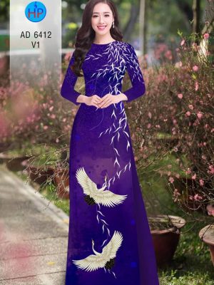 Vải áo dài chim hạc thiết kế 2020 AD 6412 33 1580446663 672 Vai ao dai chim hac thiet ke 2020 AD 6412
