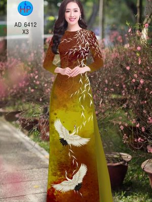 Vải áo dài chim hạc thiết kế 2020 AD 6412 37 1580446663 874 Vai ao dai chim hac thiet ke 2020 AD 6412