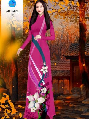 Vải áo dài hoa in 3D thiết kế 2020 AD 6420 30 1580446789 283 Vai ao dai hoa in 3D thiet ke 2020 AD