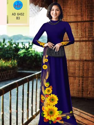 Vải áo dài hoa hướng dương kiểu mới AD 6452 36 1580446885 895 Vai ao dai hoa huong duong kieu moi AD 6452