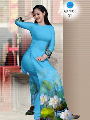 Vải áo dài Sen thanh thoát thiết kế 2020 AD 9056 22 1580452569 463 Vai ao dai Sen thanh thoat thiet ke 2020 AD