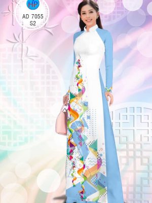 Vải áo dài Lập thể hình học kiểu mới AD 7055 26 1580453394 216 Vai ao dai Lap the hinh hoc kieu moi AD