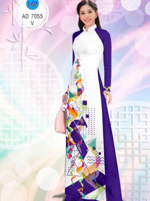 Vải áo dài Lập thể hình học kiểu mới AD 7055 24 1580453394 642 Vai ao dai Lap the hinh hoc kieu moi AD