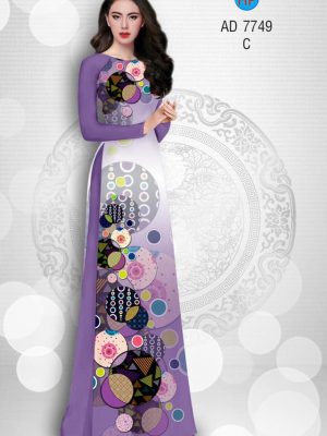 Vải áo dài hoa văn tròn kiểu mới AD 7749 23 1580453631 421 Vai ao dai hoa van tron kieu moi AD 7749