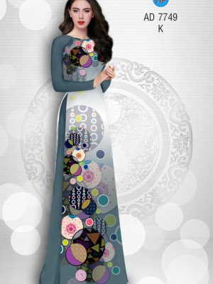 Vải áo dài hoa văn tròn kiểu mới AD 7749 26 1580453632 595 Vai ao dai hoa van tron kieu moi AD 7749