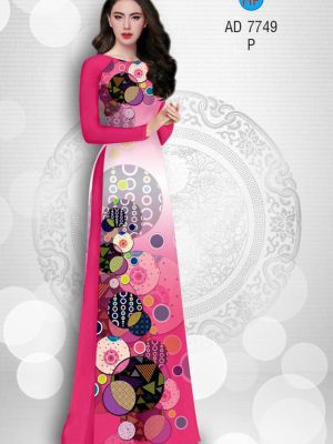 Vải áo dài hoa văn tròn kiểu mới AD 7749 29 1580453632 713 Vai ao dai hoa van tron kieu moi AD 7749
