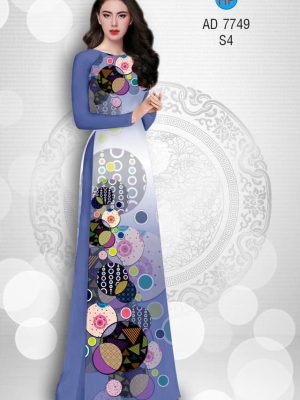 Vải áo dài hoa văn tròn kiểu mới AD 7749 28 1580453632 808 Vai ao dai hoa van tron kieu moi AD 7749