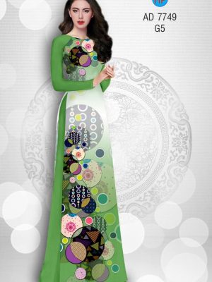 Vải áo dài hoa văn tròn kiểu mới AD 7749 27 1580453632 914 Vai ao dai hoa van tron kieu moi AD 7749