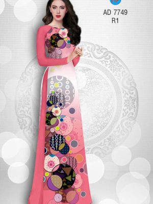 Vải áo dài hoa văn tròn kiểu mới AD 7749 32 1580453633 744 Vai ao dai hoa van tron kieu moi AD 7749