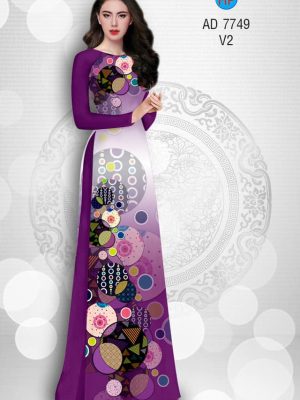 Vải áo dài hoa văn tròn kiểu mới AD 7749 36 1580453633 840 Vai ao dai hoa van tron kieu moi AD 7749