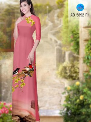 Vải áo dài hoa mai và chim thiết kế 2020 AD 5892 22 1580454477 312 Vai ao dai hoa mai va chim thiet ke 2020