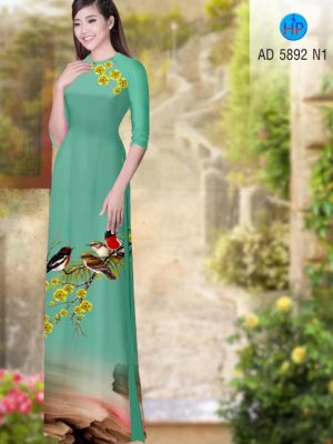 Vải áo dài hoa mai và chim thiết kế 2020 AD 5892 24 1580454477 654 Vai ao dai hoa mai va chim thiet ke 2020