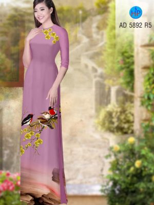 Vải áo dài hoa mai và chim thiết kế 2020 AD 5892 28 1580454478 116 Vai ao dai hoa mai va chim thiet ke 2020