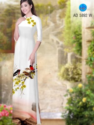 Vải áo dài hoa mai và chim thiết kế 2020 AD 5892 29 1580454478 608 Vai ao dai hoa mai va chim thiet ke 2020