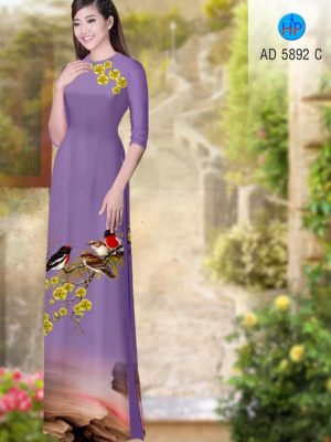 Vải áo dài hoa mai và chim thiết kế 2020 AD 5892 36 1580454478 893 Vai ao dai hoa mai va chim thiet ke 2020