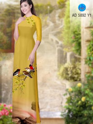 Vải áo dài hoa mai và chim thiết kế 2020 AD 5892 34 1580454478 974 Vai ao dai hoa mai va chim thiet ke 2020