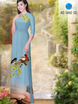 Vải áo dài hoa mai và chim thiết kế 2020 AD 5892 27 1580454478 99 Vai ao dai hoa mai va chim thiet ke 2020