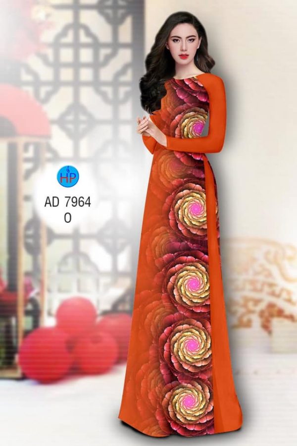 Vai ao dai Hoa ao moi ra AD 7964