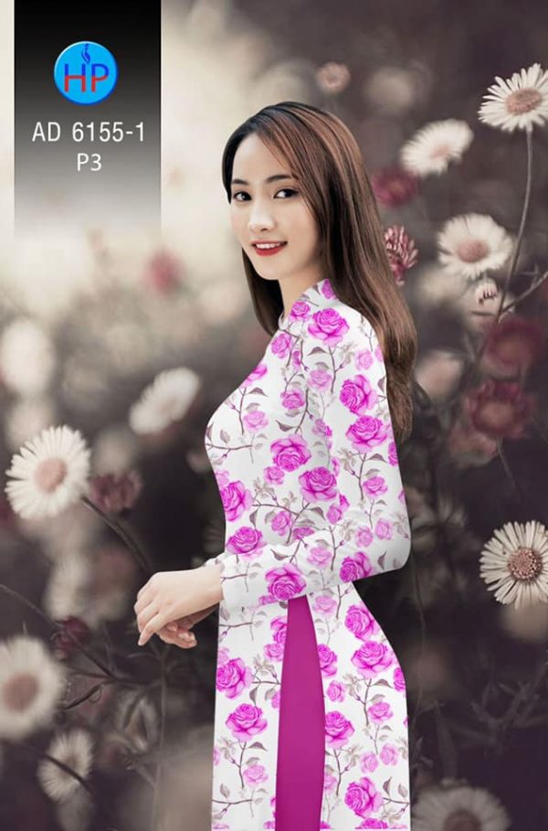 Vai ao dai Hoa hong Valentine 1402 moi ra AD