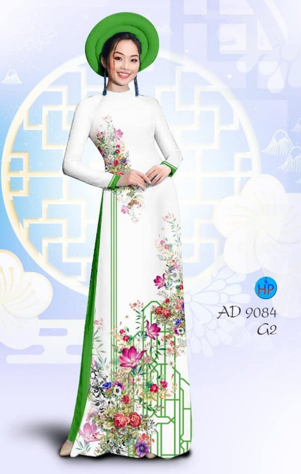 Vai ao dai hoa mua xuan thiet ke 2020 AD