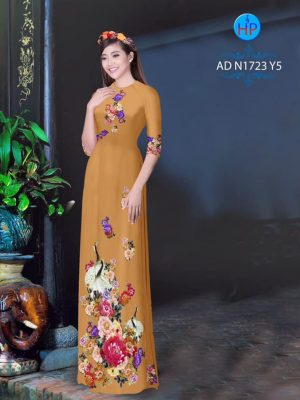 Vải áo dài Hạc và hoa Mẫu Đơn thiết kế 2020 AD N1723 27 1580544058 171 Vai ao dai Hac va hoa Mau Don thiet ke