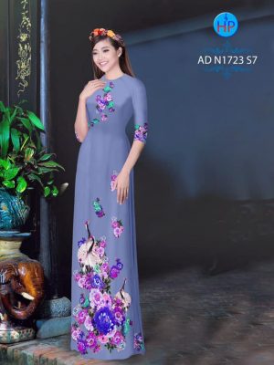 Vải áo dài Hạc và hoa Mẫu Đơn thiết kế 2020 AD N1723 28 1580544058 671 Vai ao dai Hac va hoa Mau Don thiet ke