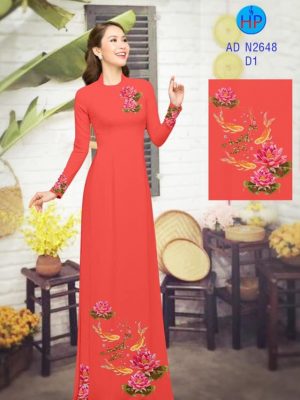 Vải áo dài Cá chép và hoa sen kiểu mới AD N2648 21 1580545193 142 Vai ao dai Ca chep va hoa sen kieu moi