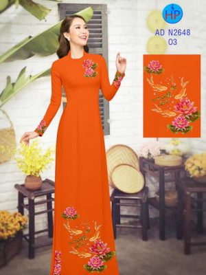Vải áo dài Cá chép và hoa sen kiểu mới AD N2648 24 1580545193 478 Vai ao dai Ca chep va hoa sen kieu moi