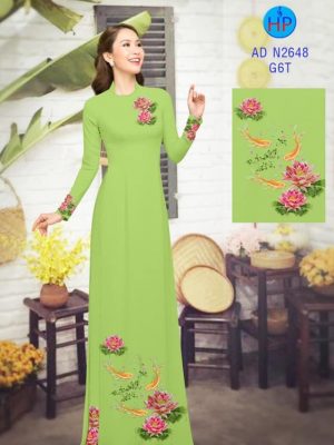 Vải áo dài Cá chép và hoa sen kiểu mới AD N2648 27 1580545193 897 Vai ao dai Ca chep va hoa sen kieu moi