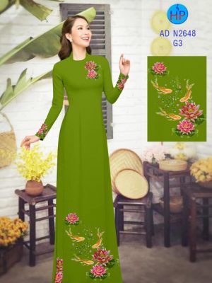 Vải áo dài Cá chép và hoa sen kiểu mới AD N2648 28 1580545194 149 Vai ao dai Ca chep va hoa sen kieu moi