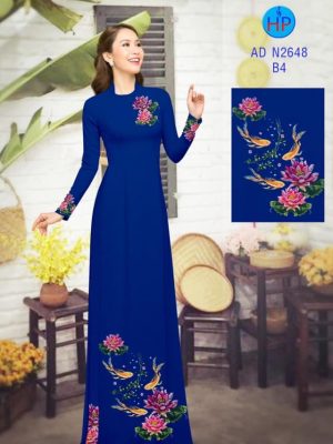 Vải áo dài Cá chép và hoa sen kiểu mới AD N2648 34 1580545194 316 Vai ao dai Ca chep va hoa sen kieu moi