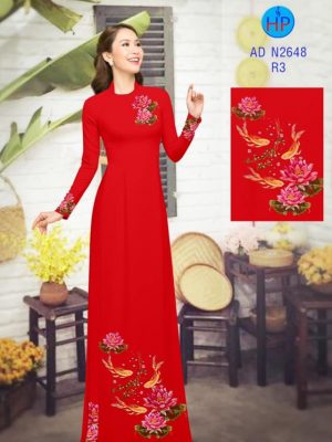 Vải áo dài Cá chép và hoa sen kiểu mới AD N2648 30 1580545194 519 Vai ao dai Ca chep va hoa sen kieu moi