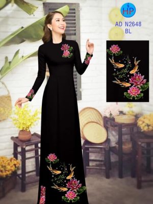 Vải áo dài Cá chép và hoa sen kiểu mới AD N2648 36 1580545194 708 Vai ao dai Ca chep va hoa sen kieu moi