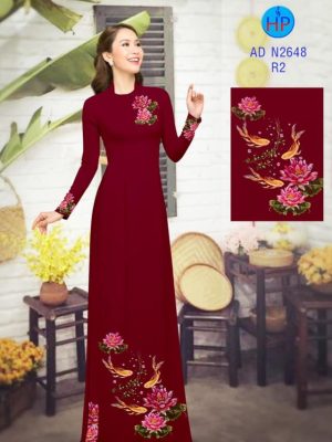 Vải áo dài Cá chép và hoa sen kiểu mới AD N2648 31 1580545194 860 Vai ao dai Ca chep va hoa sen kieu moi