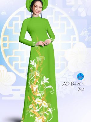 Vải áo dài Cúc hoạ mi và hoa lúa mạch mới ra AD B4201 30 1580620857 442 Vai ao dai Cuc hoa mi va hoa lua mach