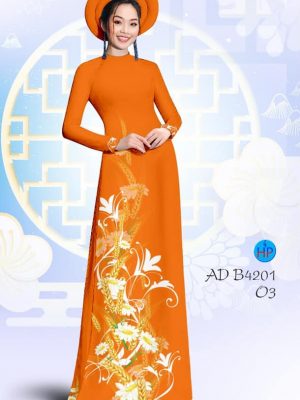 Vải áo dài Cúc hoạ mi và hoa lúa mạch mới ra AD B4201 26 1580620857 536 Vai ao dai Cuc hoa mi va hoa lua mach