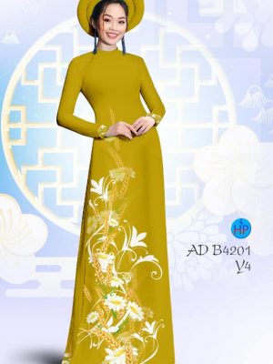 Vải áo dài Cúc hoạ mi và hoa lúa mạch mới ra AD B4201 32 1580620857 614 Vai ao dai Cuc hoa mi va hoa lua mach