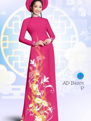 Vải áo dài Cúc hoạ mi và hoa lúa mạch mới ra AD B4201 25 1580620857 650 Vai ao dai Cuc hoa mi va hoa lua mach