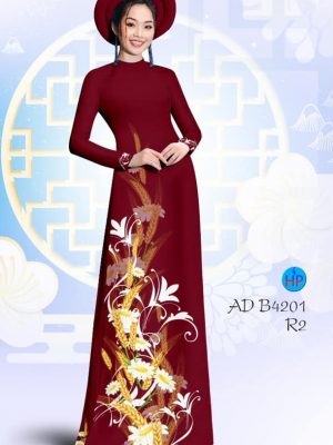 Vải áo dài Cúc hoạ mi và hoa lúa mạch mới ra AD B4201 24 1580620857 877 Vai ao dai Cuc hoa mi va hoa lua mach