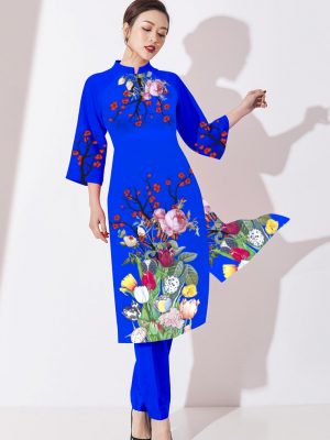 1580894807 201 Vai ao dai cach tan hoa hong kieu moi AD