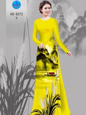 Vải áo dài Đêm quê hương yên bình kiểu mới AD 6372 32 1580897454 57 Vai ao dai Dem que huong yen binh kieu moi