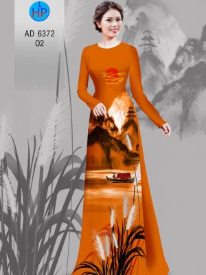 Vải áo dài Đêm quê hương yên bình kiểu mới AD 6372 23 1580897454 763 Vai ao dai Dem que huong yen binh kieu moi