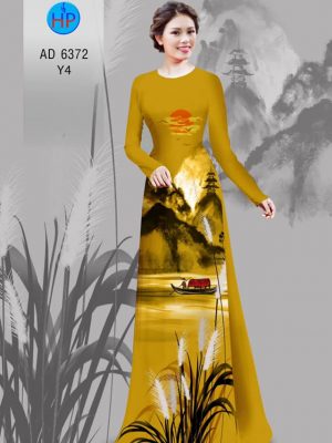 Vải áo dài Đêm quê hương yên bình kiểu mới AD 6372 27 1580897454 828 Vai ao dai Dem que huong yen binh kieu moi