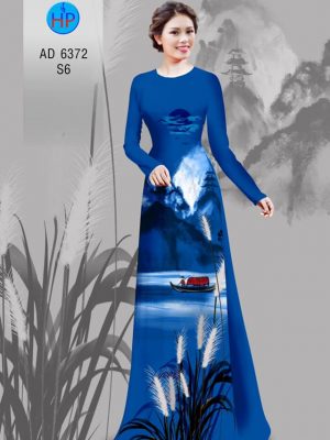 Vải áo dài Đêm quê hương yên bình kiểu mới AD 6372 34 1580897455 563 Vai ao dai Dem que huong yen binh kieu moi
