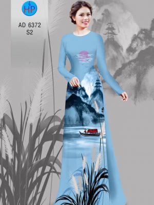 Vải áo dài Đêm quê hương yên bình kiểu mới AD 6372 36 1580897455 67 Vai ao dai Dem que huong yen binh kieu moi